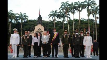 El jefe de Estado de Venezuela en un acto político