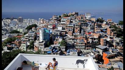 Favela Cantagalo en Río de Janeiro