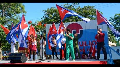 Acto de conmemoración del Día de la Rebeldía Nacional