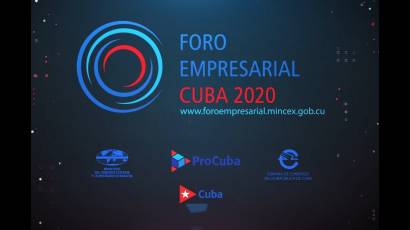 gráfica Foro Empresarial Cuba 2020.