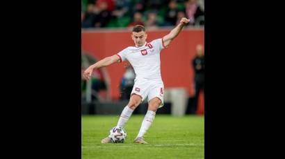 El polaco Kacper Kozlowski en la Eurocopa