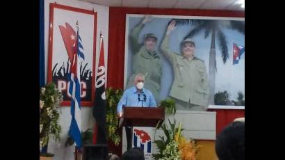 El Primer Secretario y Presidente de la República, Miguel Díaz-Canel Bermúdez