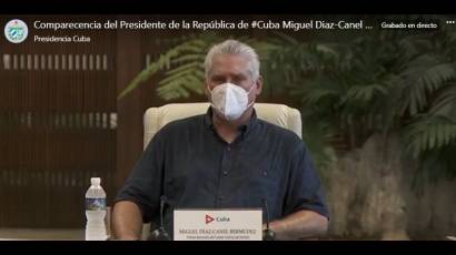 Comparecencia del Presidente de la República Miguel Díaz-Canel Bermúdez.