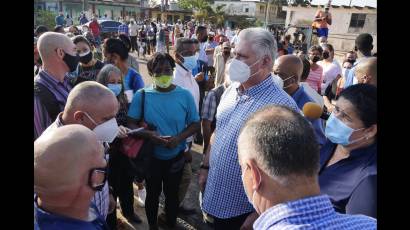 Visita de Miguel Díaz-Canel a Artemisa