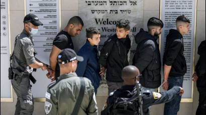Palestinos detenidos por Israel
