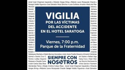 Vigilia por las víctimas del Saratoga