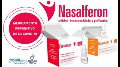 El Nasalferon es un medicamento antiviral y inmunomodulador