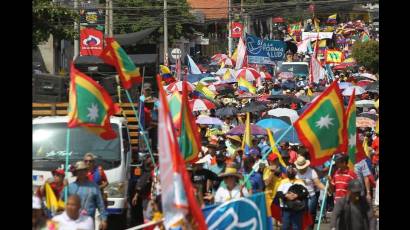 La marcha en Barranquilla