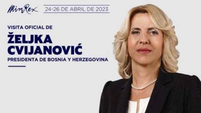 Željka Cvijanović, presidenta de Bosnia y Herzegovina