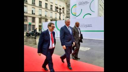 Presidente Díaz-Canel participa en la Cumbre para un Nuevo Pacto Financiero