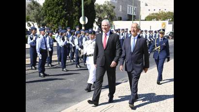 Inicio de visita oficial de Presidente Díaz-Canel en Portugal