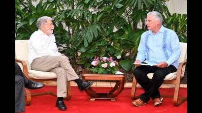 Presidente de Cuba recibió a jefe de la Asesoría Especial de Brasil