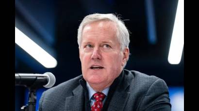 Mark Meadows, ex jefe de gabinete de la Casa Blanca