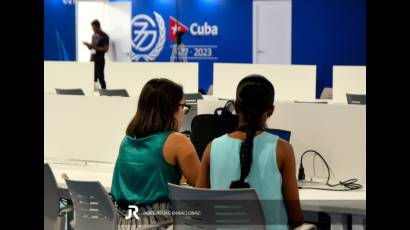 Sala de prensa de la Cumbre del G77 y China