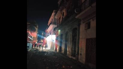 Derrumbe en edificio de La Habana Vieja