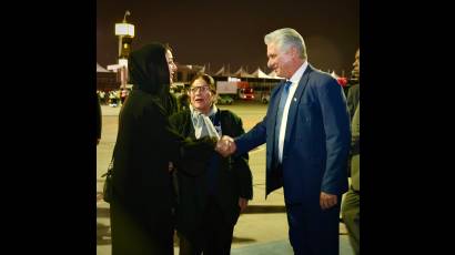 Presidente de Cuba inicia visita oficial a Emiratos Árabes Unidos