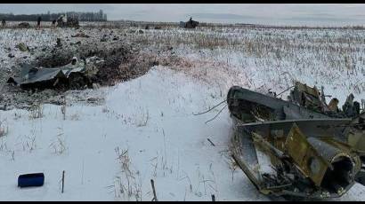 El avión Il-76 fue impactado en Belgorod