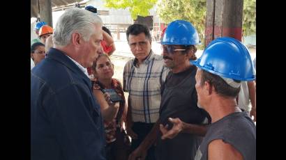 Presidente cubano visita entidades de Las Tunas