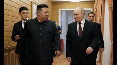 La visita de Putin a Pyonyang .