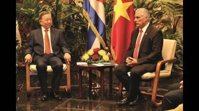 Díaz-Canel agradeció al presidente vietnamita