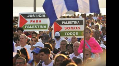 Levantado las voces por el pueblo de Gaza