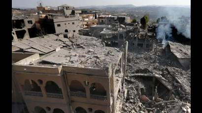 Ataques aéreos israelíes en la aldea de Qana, en el sur del Líbano