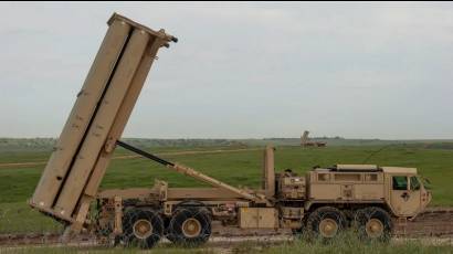 Batería de defensa antimisiles THAAD de Estados Unidos