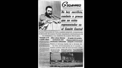 Primera portada de Granma