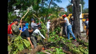 Las nuevas generaciones han sumado su voluntad y energía a la recuperación en las provincias afectadas por el fenómeno meteorológico