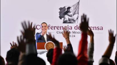 Claudia Sheinbaum en conferencia de prensa