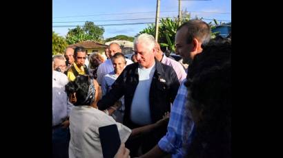 Recorrido de Miguel Díaz-Canel por Sancti Spíritus