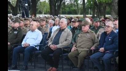 Acto político y ceremonial militar en el Mausoleo del Cacahual, por el aniversario 128 de la caída en combate del Mayor General y Lugarteniente General, Antonio Maceo Grajales, y de su ayudante, Panchito Gómez Toro