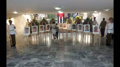 Cuba rinde tributo póstumo a los combatientes caídos tras explosión ocurrida en la Obra Protectora de las FAR