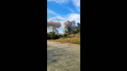 Incendio ocurrido en un almacén del Ministerio de las Fuerzas Armadas Revolucionarias