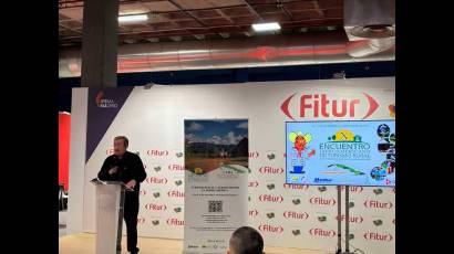 Autoridades cubanas presentaron el X Encuentro Iberoamericano de Turismo Rural, durante la Feria Internacional de Turismo (Fitur)