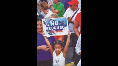 En todos los espacios toca denunciar el criminal y recrudecido bloqueo que afecta al pueblo cubano