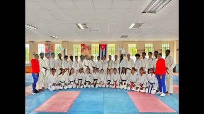 El equipo nacional de karate do de Cuba se prepara con vistas al Campeonato Centroamericano y del Caribe de la disciplina en el mes de marzo