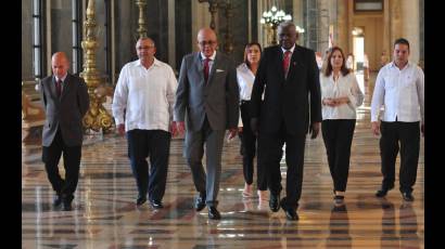 Recibió Esteban Lazo en el Capitolio Nacional al Presidente de la Asamblea Nacional de Venezuela