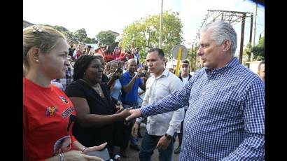 Recorrido de Miguel Díaz-Canel por Ciego de Ávila