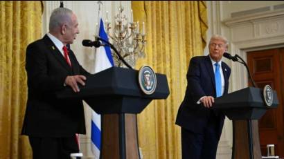 Donald Trump y Benjamín Netanyahu