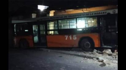 Accidente en ómnibus de La Habana