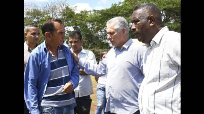 El Presidente cubano recorrió este miércoles varios municipios de la provincia de Camagüey