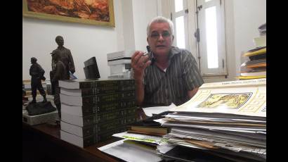 El Doctor René González Barrios, autor de la investigación sobre más de 2 000 mambises extranjeros en las tres guerras por la independencia de Cuba.
