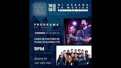 Con diversas propuestas culturales llega la XIII edición del festival Un puente hacia La Habana