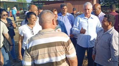 Recorrido de Miguel Díaz-Canel Bermúdez por Pinar del Río
