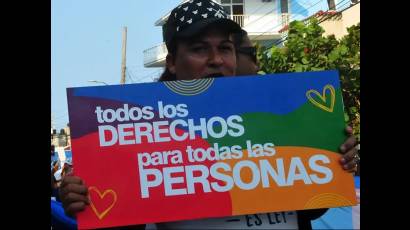Cuba ha promovido el respeto y la inclusión de todas las personas sin distinción de orientación sexual o identidad de género.
