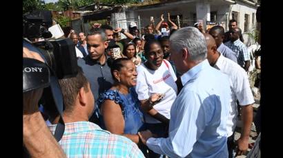 Recorrido de Miguel Díaz-Canel por La Habana