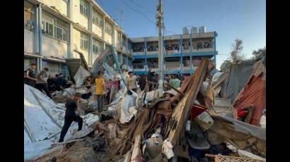 Masiva destrucción causada por Israel en un campamento de refugiados