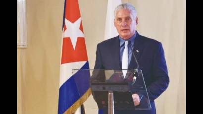 El Presidente Miguel Díaz-Canel Bermúdez encabezó el acto por los 65 años del restablecimiento de relaciones entre Cuba y Rusia