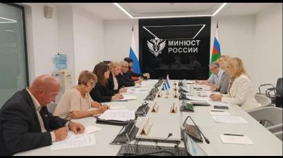 Delegación del Ministerio de Justicia de Cuba en Rusia